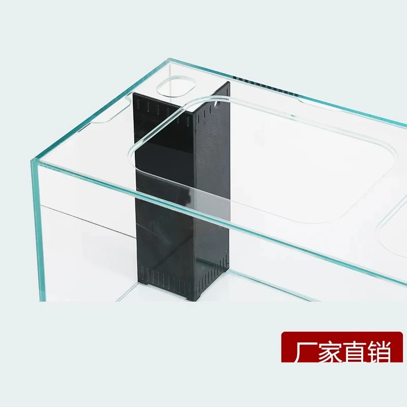 W2 - ultra-clear aquarium gold crystal glass custom aquarium no water change living large/small rectangular aquatic plant tank