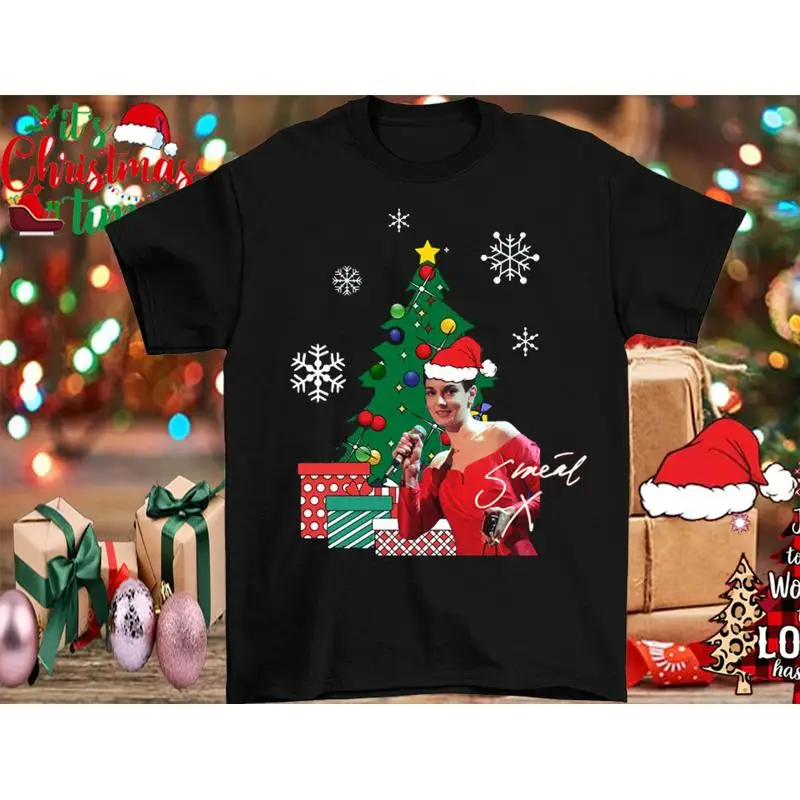 

Рождественский певец Sinead O'Connor, памятная футболка Merry, размер S 4XL, SG516