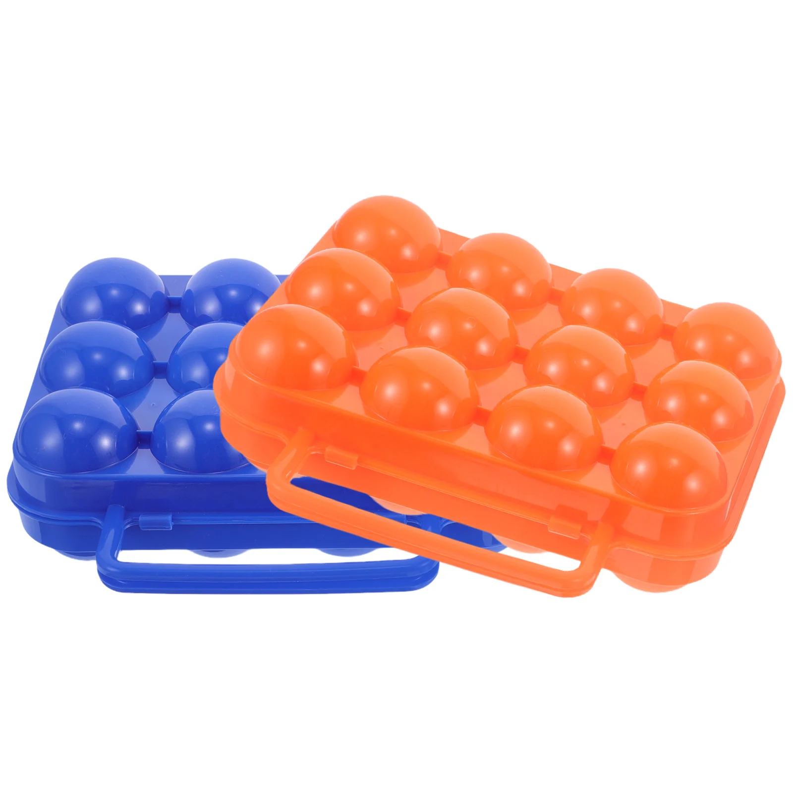 

2 pcs Egg Protection Box Portable Outdoor Storage Container Camping Lightweight Reusable 12 Eggs Antifall Design Ample Capacity