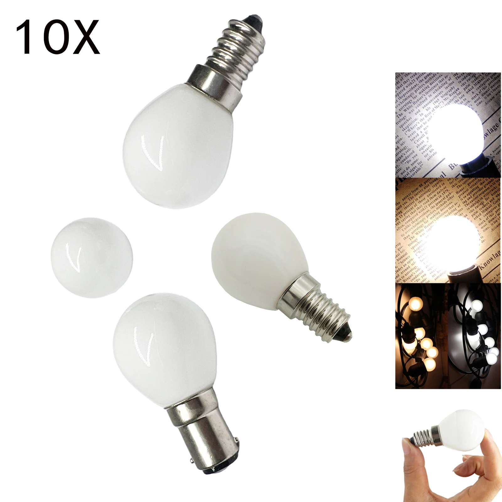 

10Pcs 2W E14 E12 B15 G35 LED Globe Light Mini LED Bulbs 2835 SMD AC 85-265V 20W Halogen Lamp Replacement LED Lamps Home Decor