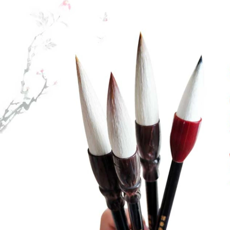 Chinese Painting Special Calligraphy Brushes Multiple Hair Painting Brush Large Freehand Flower Bird Peony Hopper-shaped Pen