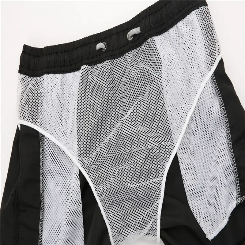 New Beach Shorts Men\'s  Sports Outdoor Shorts Fashion Training Loose Swimwear Shorts Male Breathable Quick Drying Surf Shorts