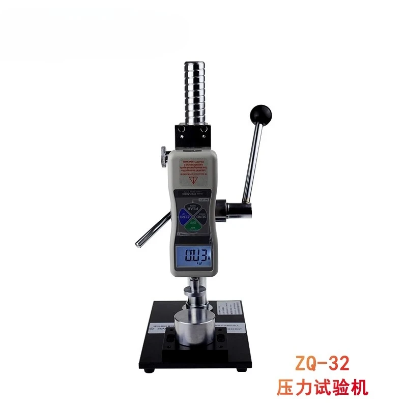 Spring button tempered film briquette pressure testing machine force meter hand pressure digital push-pull force meter