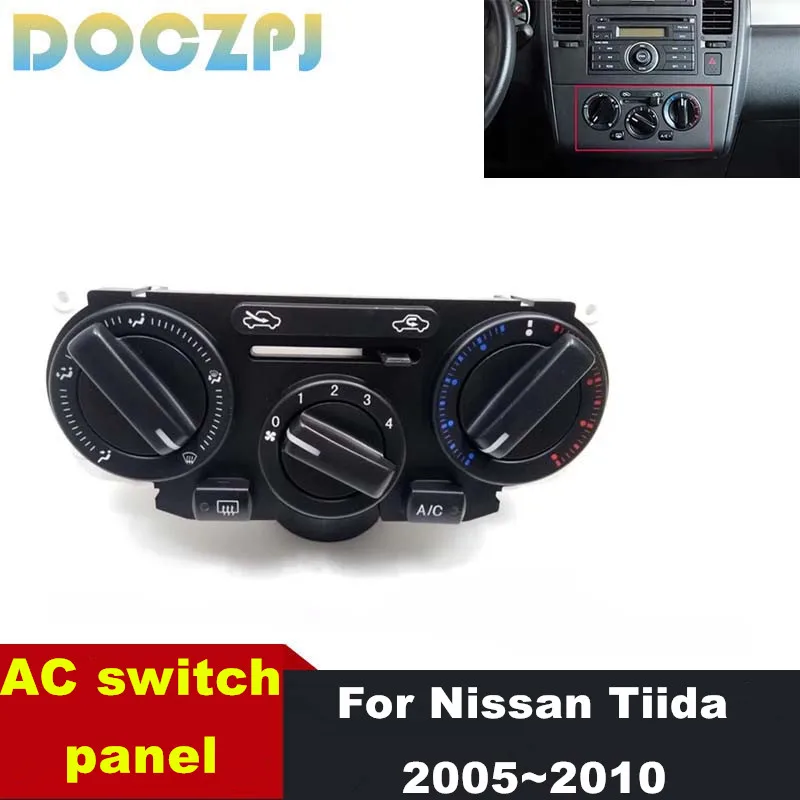 

27510-ED50A 275201JZ3A Панель управления обогревателем переменного тока, переключатель контроля температуры климата для Nissan Tiida 2005 ~ 2010