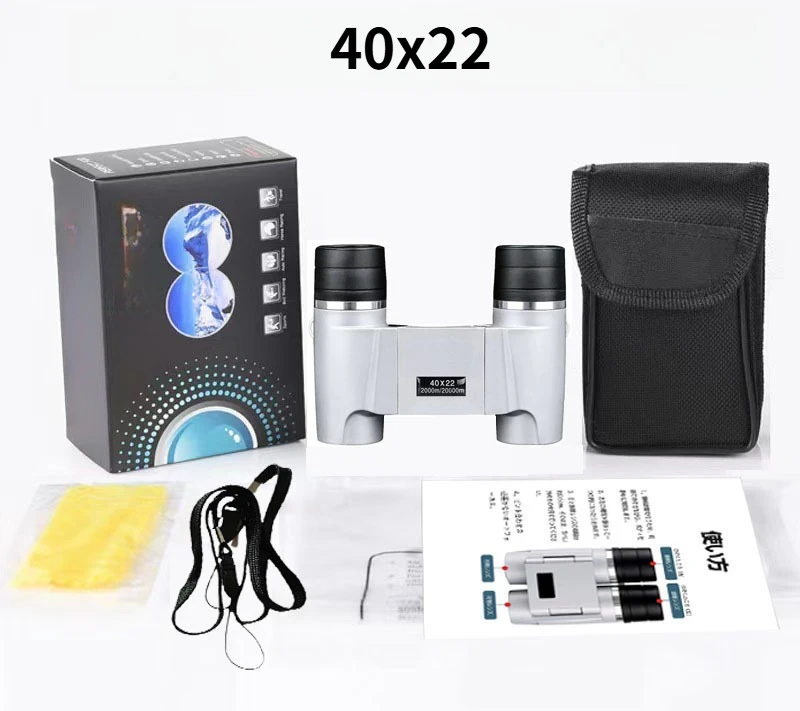 Pro-Grade High-Power Auto-Focus Mini Binoculars: Portable Precision for Adult Outdoor & Professional Use