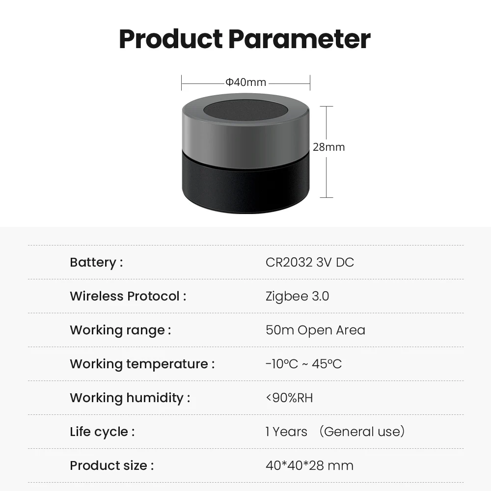 AVATTO زيجبي الذكية مفتاح مقبض ، تويا اللاسلكية أتمتة المشهد تحكم زر عن بعد ، باهتة التبديل العمل مع مصباح ذكي.