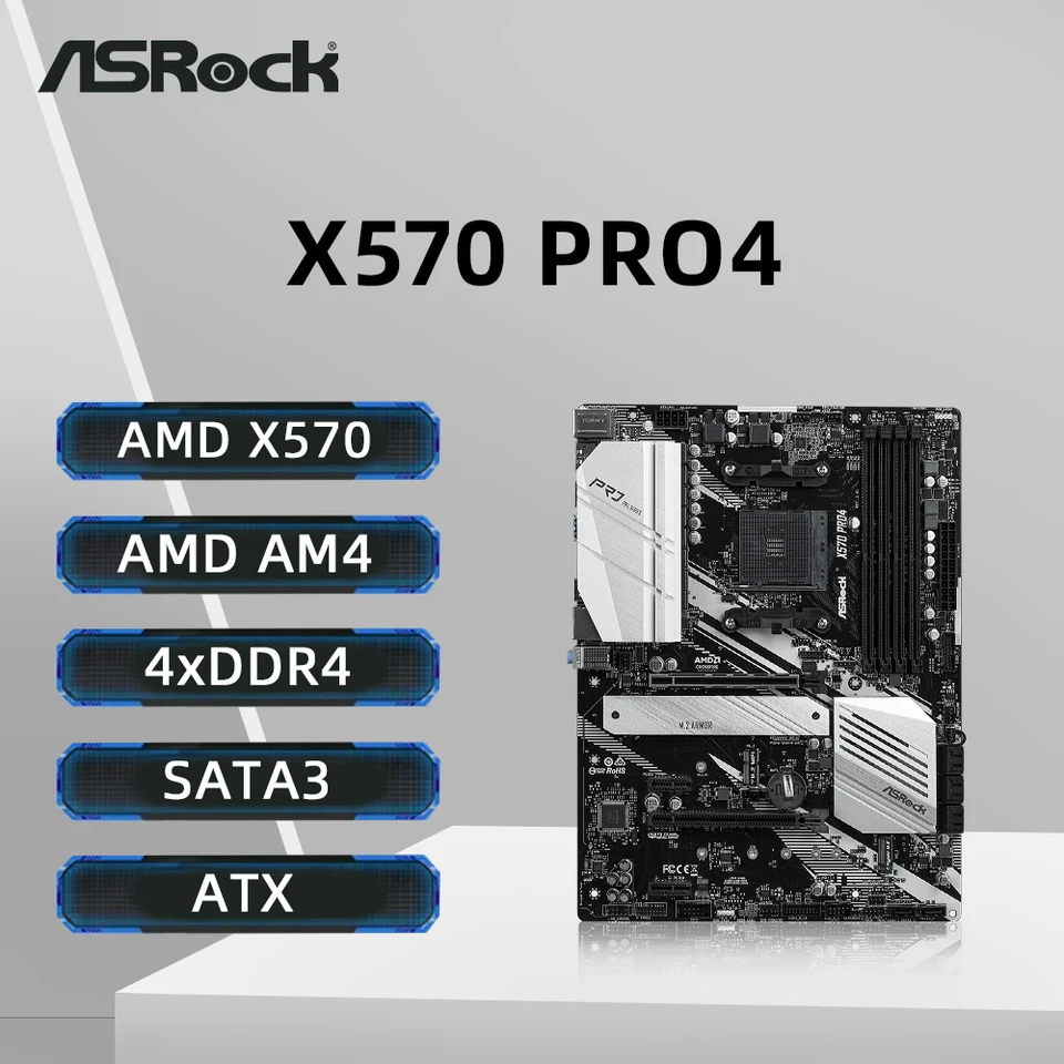 ASRock X570 PRO4 マザーボード サポート 5600G 5700X 5700X3D 5800X3D