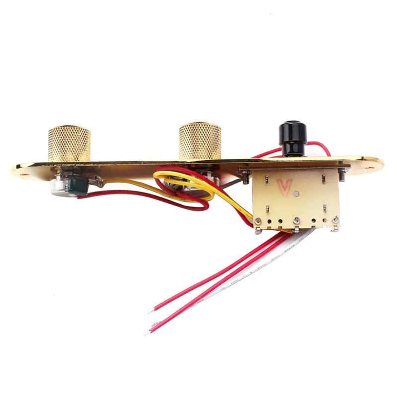 Saddle Bridge Plate 3 Way Switch Control Plate Gold & Top Loader Guitar Bridge Plate For Fender Telecaster (Gold)85.5Mm