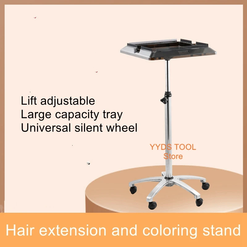 Multi-functional hair extension frame can be lifted storage cart wig shelves hair tools cart barber store wig stand