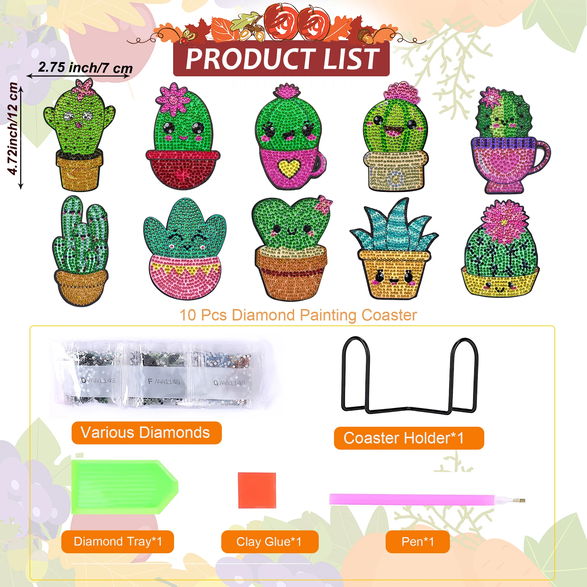 10pcs/Set DIY Succulent Diamon - Succulent Set ulasan dan harga