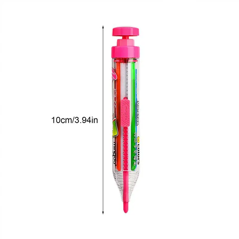 Coloring Crayons 8 In 1 Retractable Rotating Crayons 8 Color Crayons Barrel Oil Pastel Colored Pencil For Kids Girls Boys Girls