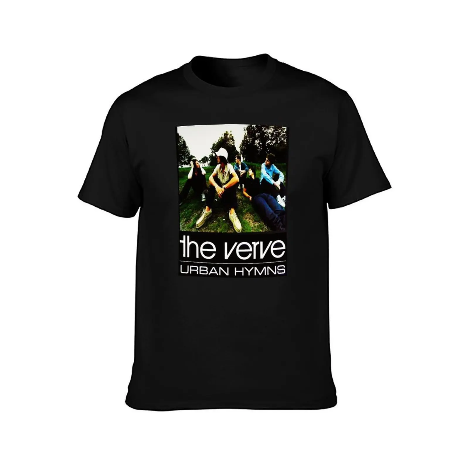 THE VERVE BAND T-Shirt, Summer Casual Cotton Tee, Oversized Streetwear Tops, Vintage Graphic Print, Loose Fit Short Sleeve