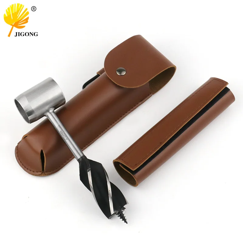 Auger Drill Bits Outdoor Survival Punch Tool Camping Bushcraft Manual Hole Maker Wrench Wood Drill Core Woodworking