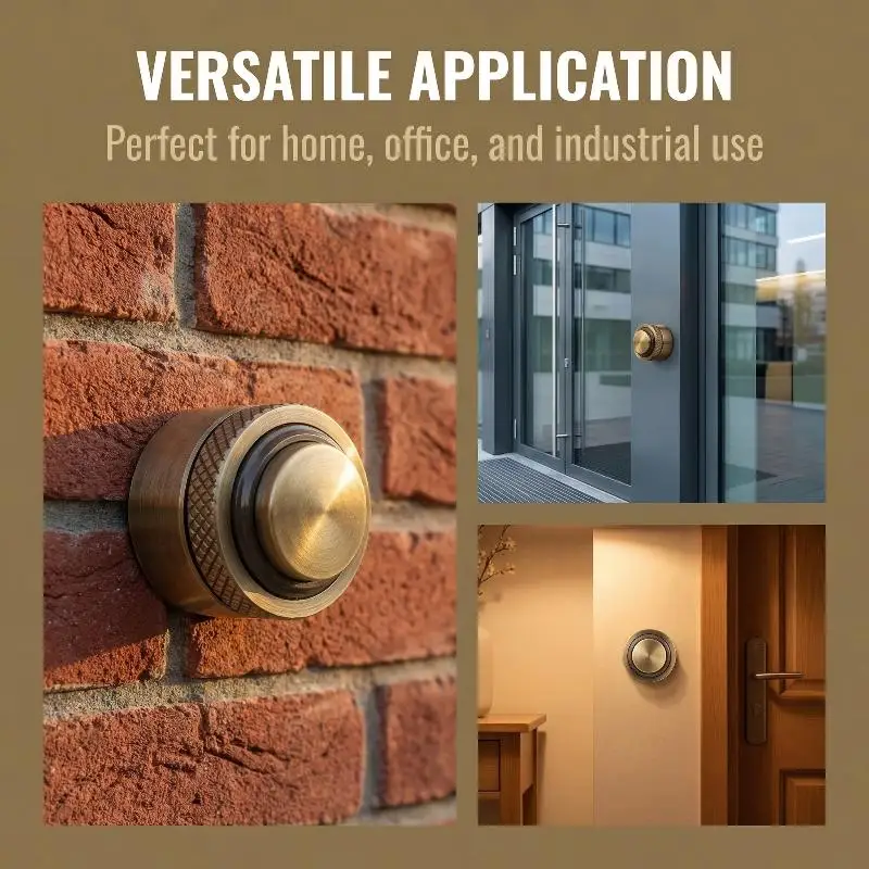 Heavy Duty Round Metal Push Button 1NO 1NC for Door Bell and Access Control Security Devices