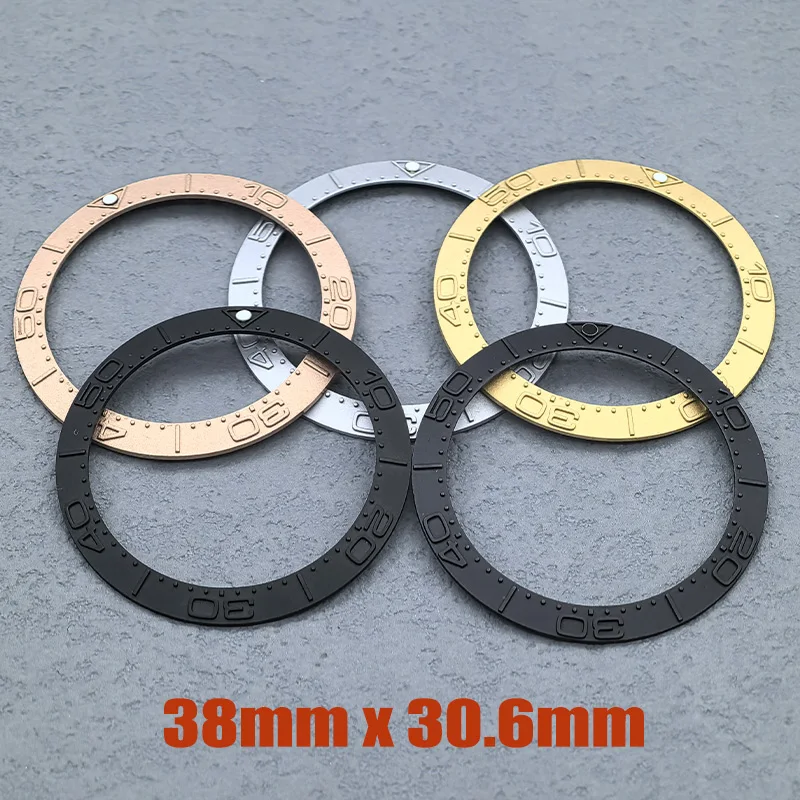Mod 38mmx30.6mm Tilt Ceramic Bezel Ring Fits SKX007 SKX009 USB Seahorse 300 Watch Case Bezel Insert Ring Refitting Parts