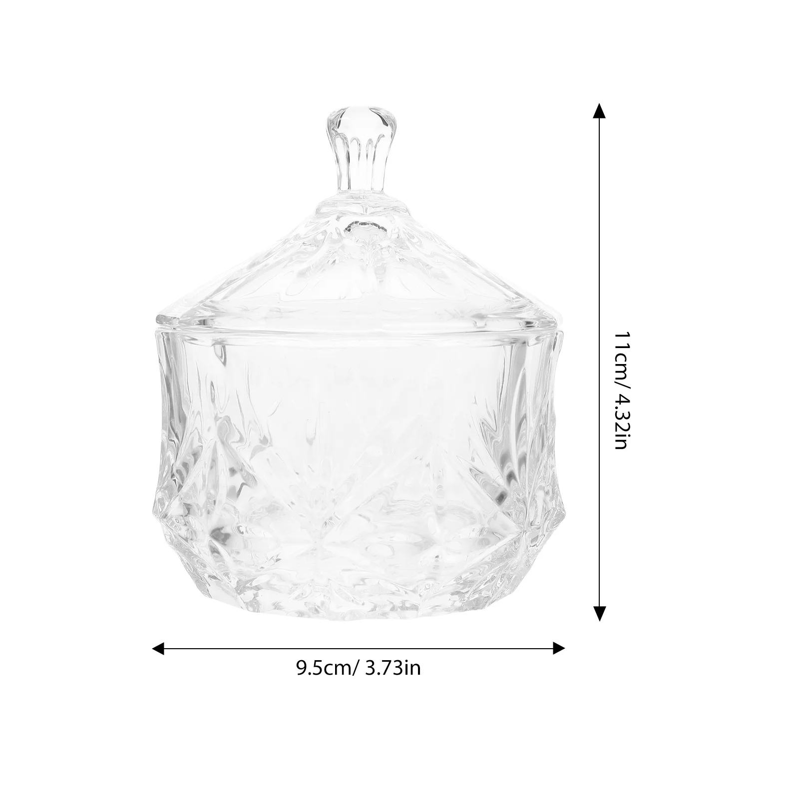 جرة تخزين بخمس أوراق، حامل مجوهرات مصنوع بحرفية رائعة، حاوية شفافة للخواتم والقلائد والحلي #5