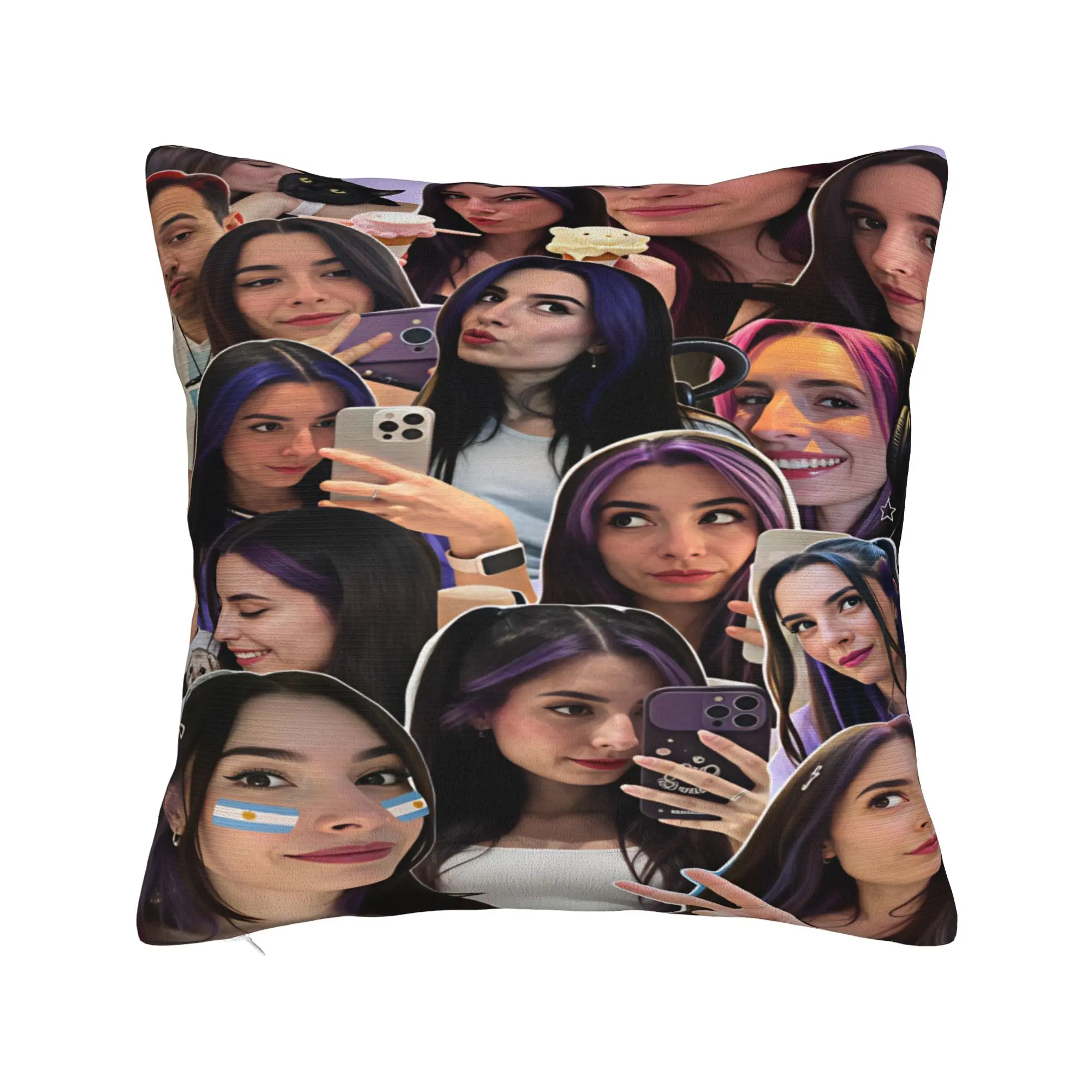 Pillow Cover Pastel Banner Group Lyna Vallejos  Retro Trendy Pillow Case For Living Room Sofa Pillowcases