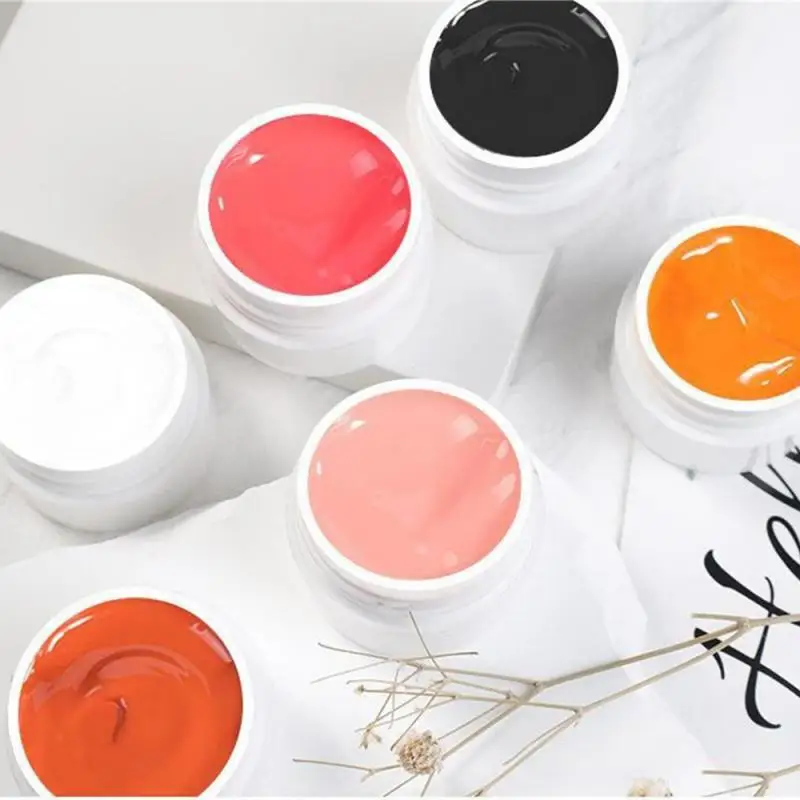 1~4PCS Lasting Painted Glue Fashion Innovation 7ml Dipped In Powdered Acrylic Liquid Nail Art Amber Gel Nail Glue