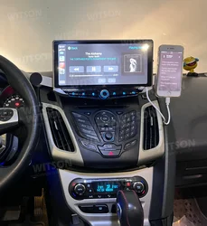 Auto Stereo QLED Android Car Radio For Ford Focus Mk 3 Escape C-MAX EcoSport Transit Courier Fiesta Carplay GPS Audio Multimedia