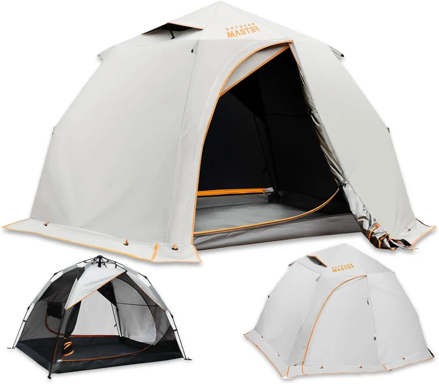 

Палатка для кемпинга OutdoorMaster на 2 человек, 4-сезонный легкий тент для походов, водонепроницаемый и всепогодный солнцезащитный навес, Double L