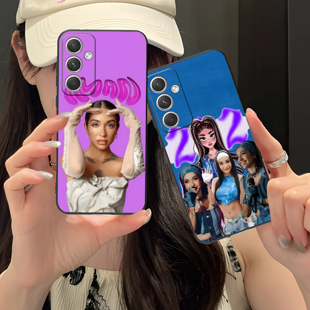 Maria Becerra Phone Case for Samsung Galaxy S25 S24 S23 S22 S21 S20 S10 S9 Plus FE Ultra Lite Black Cellphones Smartphone
