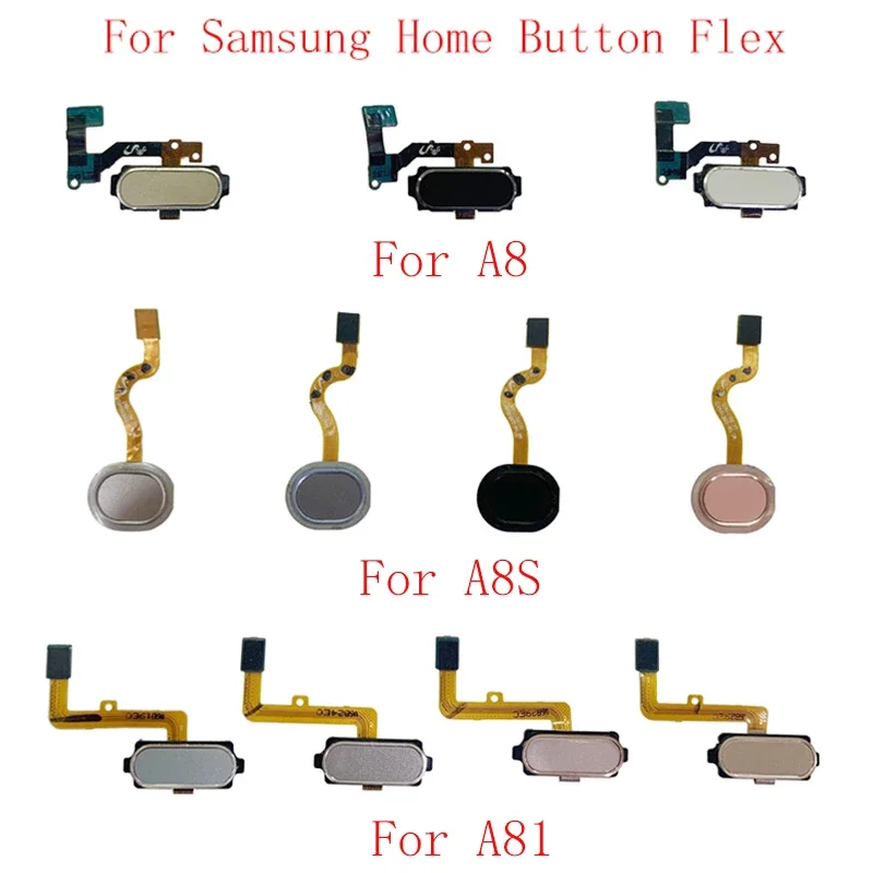 

Fingerprint Sensor Home Button Flex Cable Ribbon For Samsung A8 A8000 A8S G8870 A81 A8100 A810F Touch Repair Parts