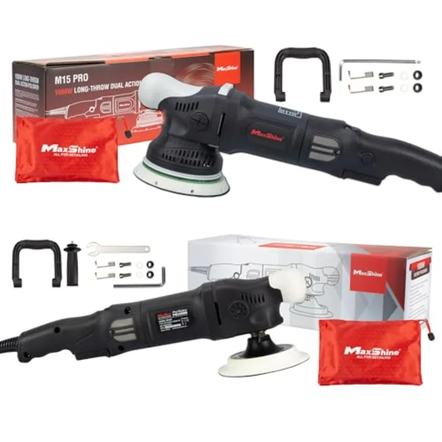 

M15 Pro/M1000 Kit - Includes 2 Polishers: 1000W 5 6-Speed with 5/16 M15 and 5/8 (M1000) Threads - Advanced Auto Detail
