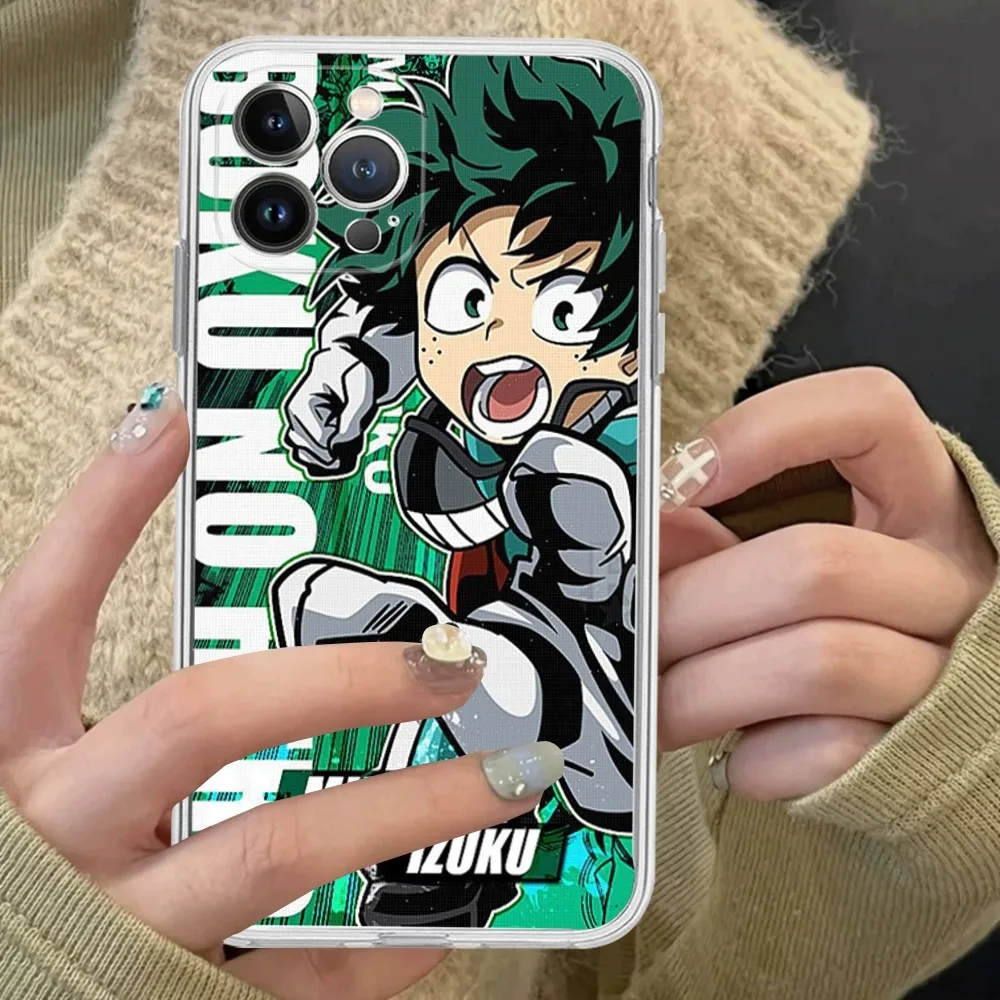 My Hero Academia Phone Case For iPhone 15 14 13 12 Mini 11 Pro XS Max X XR SE 6 7 8 Plus Soft Silicone Cover