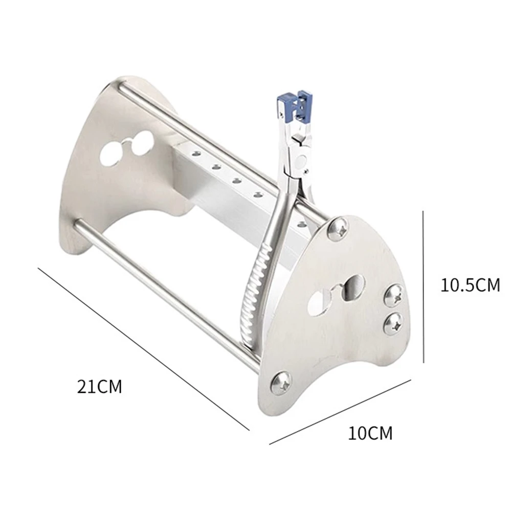 ABSE-Occhiali da vista in acciaio inossidabile Strumento di riparazione per occhiali Cremagliera Pinza Cacciavite Organizzazione Stand Supporto Strumento di riparazione Supporto di stoccaggio