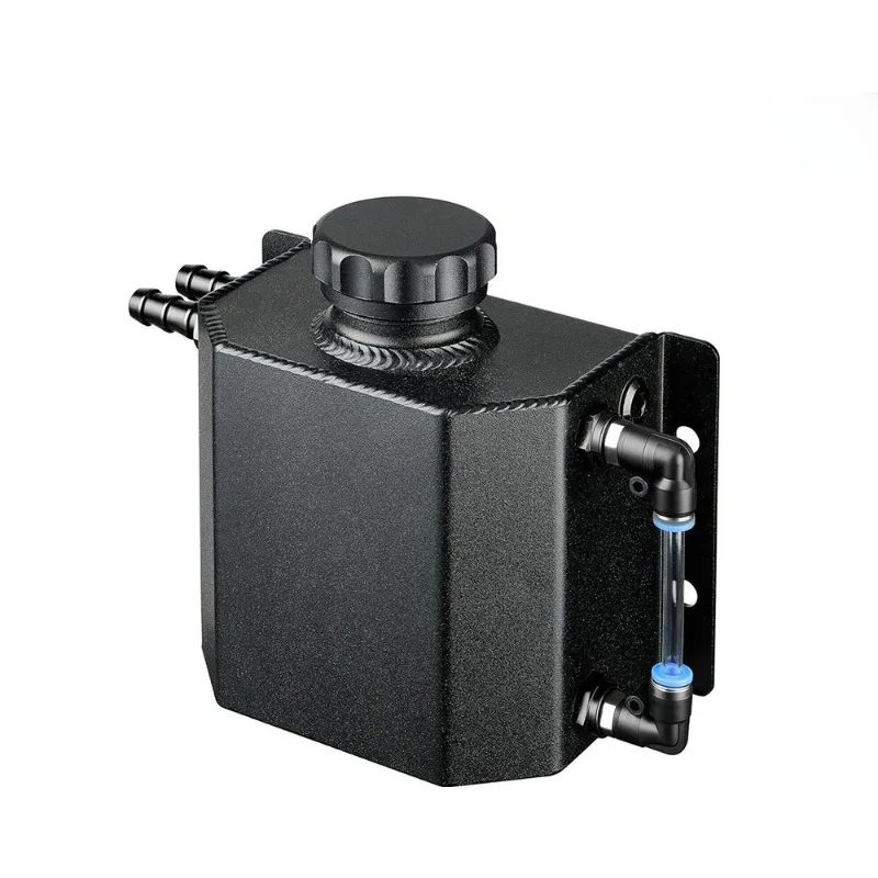 Universal Square Oil Catch Tank 1L 2L Modified Car Air Breather Reservoir Auto Accessory