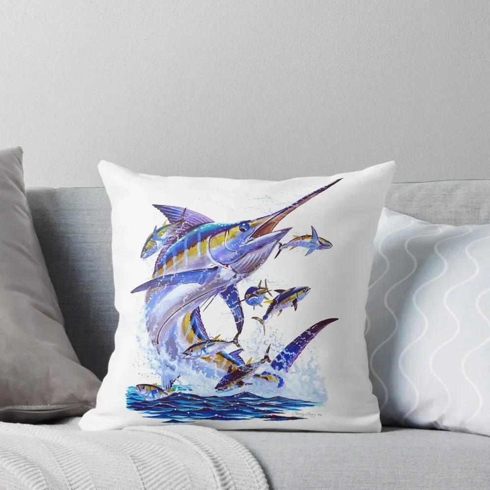 blue marlin and tunas Throw Pillow luxury decor christmas pillow case Room decorating items Decorative Sofa Cushion pillow