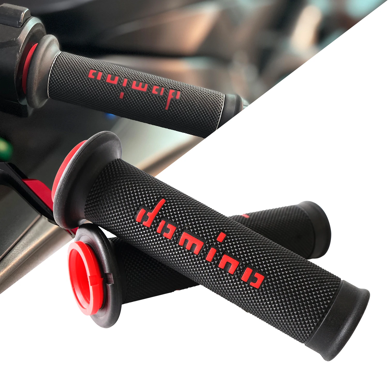 

Motorcycle Domino Handle Grips 22mm for Daytona 675 R/SpeedTriple1200RR/Street Triple 765 RS/Speed Triple 1200 RS