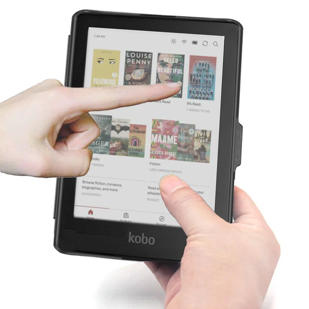 Case for Kobo Clara Colour(2024)/Clara BW/Clara 2E 6" （Model：N367/N365/N506），Cover with Origami Stand & Auto Wake/Sleep, view 6