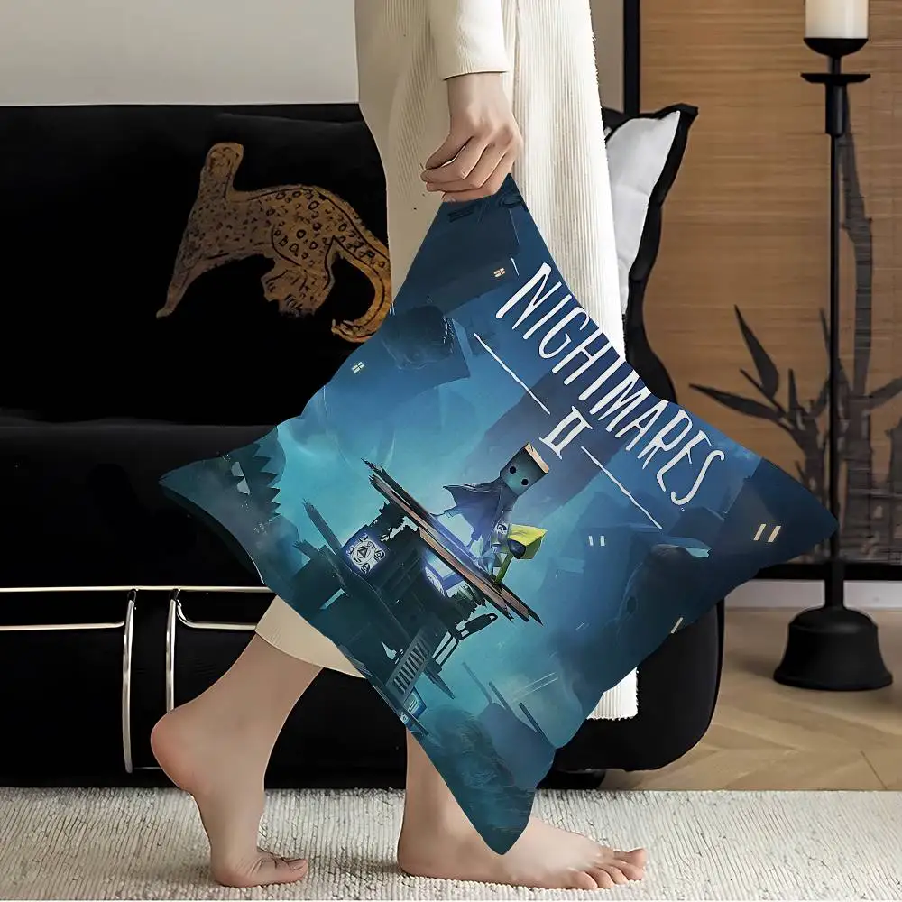 

Game L-Little Nightmares Personalized Pillow Cover Kids Bedroom Wild Party Decor Pillowcase Kid Birthday Shower Gift