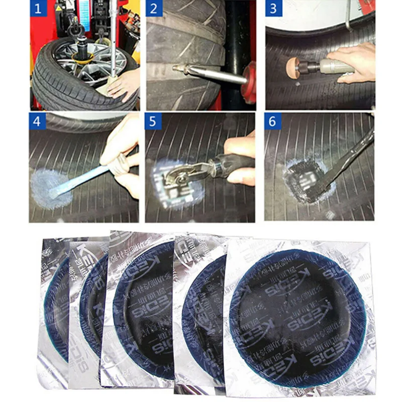 Hochtemperaturbeständiges Kaltreifen-Reparaturset für Auto, LKW, Motorrad, schlauchlose Reifen, Vulkanisierfolie, Gummipatch – Detail 5