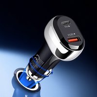 38W Fast Car Charger Dual Port USB Adapter 20W PD 18W QC3.0 Cigarette Lighter Charger for Car Accessories