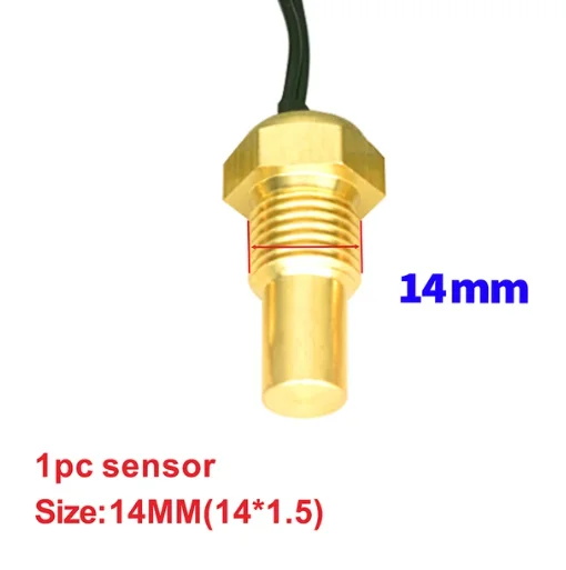 Auto Auto Wasser temperatur anzeige/Voltmeter für Autos 28/34mm Adapter 10mm Auto temperatur sensor npt 1/8 Meter -10 ~ 110 Celsius 12V 24V – Detail 2