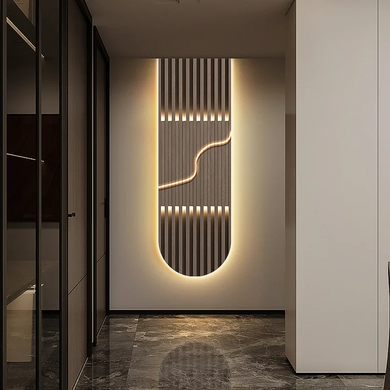 Modern Luxury LED Wall Lamp - Abstract Mural Light with Lustre for Corridor, Living Room and High-end Home Decor Lighting