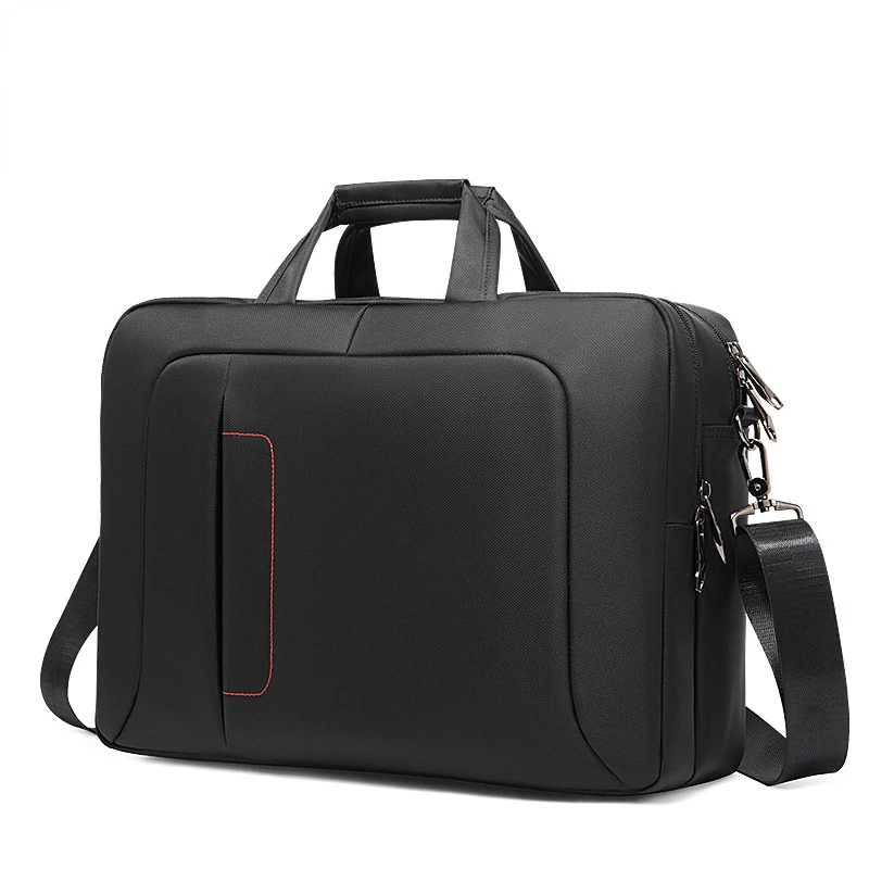 Men's High-capacity Handbag 15.6-inch Laptop Shoulder Bag Men's Business Briefcase Nylon Oxford Waterproof A4 Book Bag