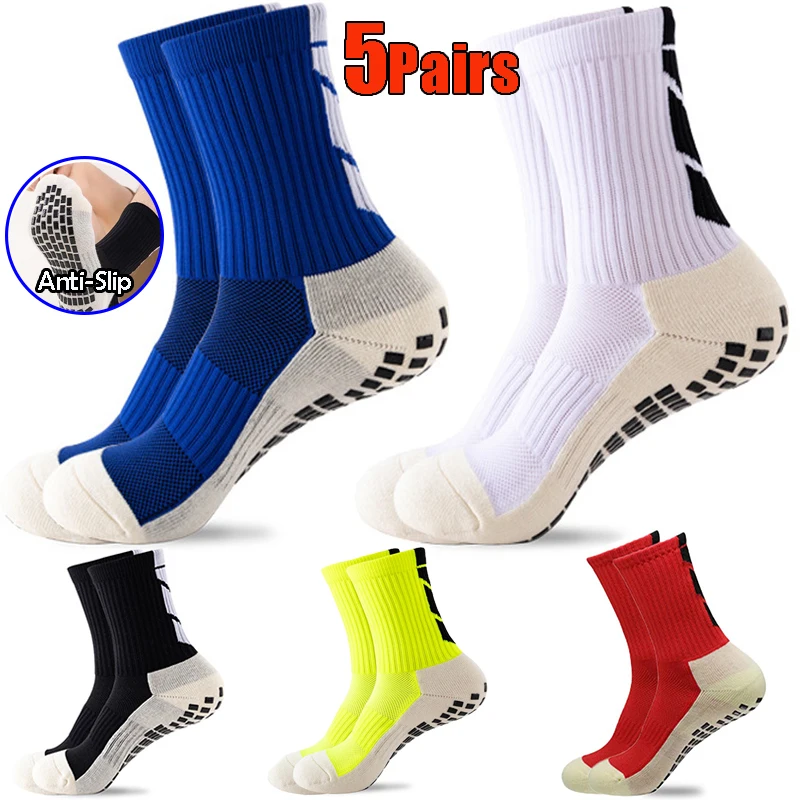 Non-Slip Soccer Socks Men Women Mesh Beathable Sport Socks Football Solid Arrow Pattern Nylon Thick Towel Grip Running Socks Man