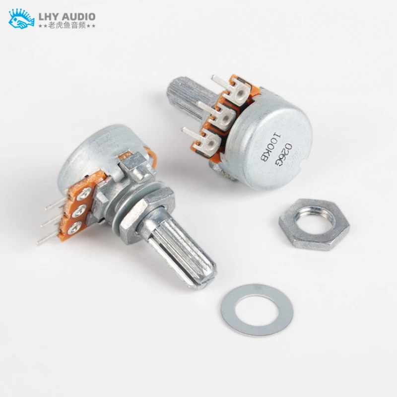 1pcs Japan Original ALPS RK16 type Single audio potentiometer B50K B100K flower shaft 3 feet / 6 feet double A50K A100K