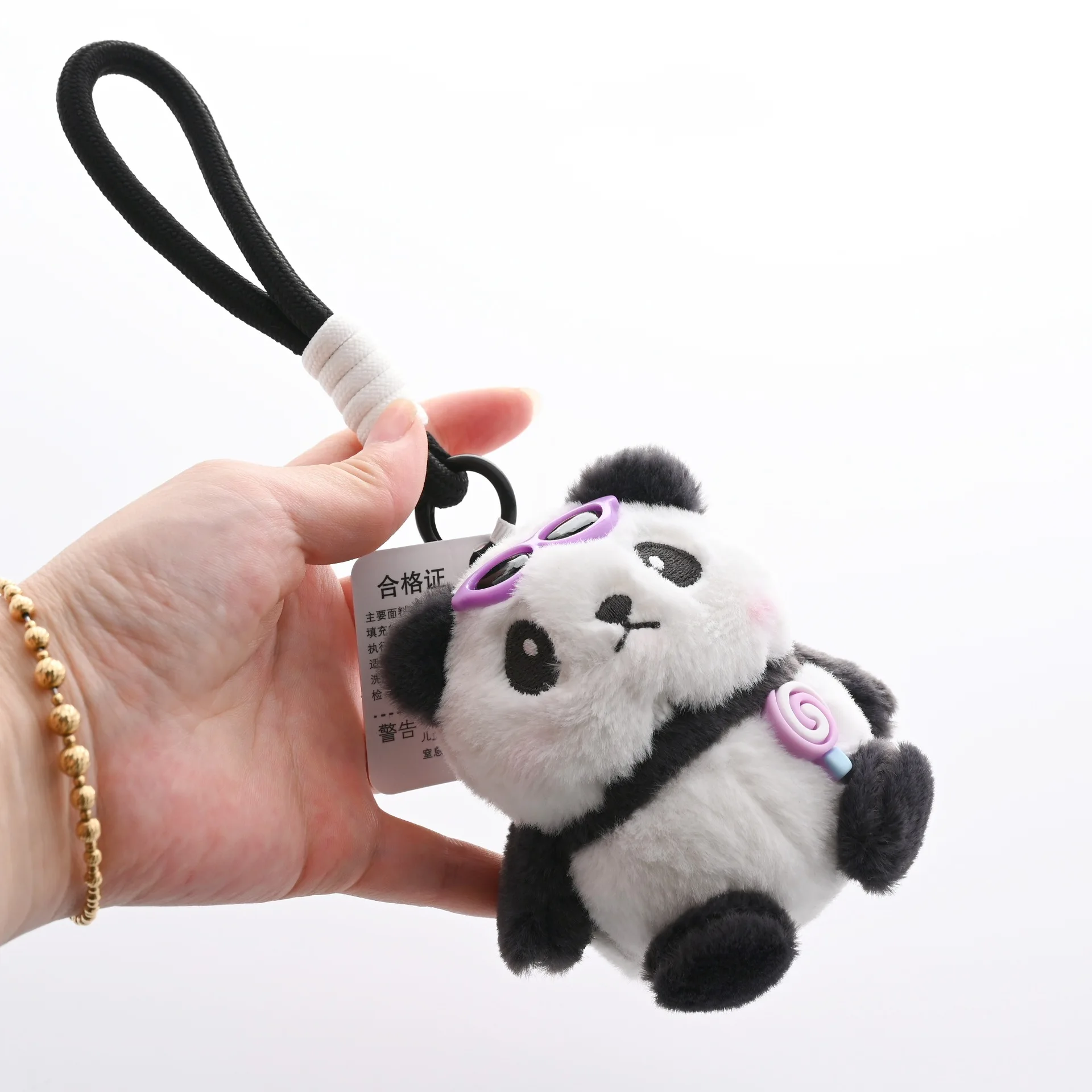 new Funny Cute ice cream giant panda plush toy pendant lollipop giant panda soft fashione backpack ornament couple gift