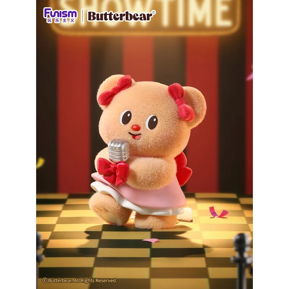 NEW Genuine Funism Butter Bear Top-Tier Team Series Blind Box Cute Peripheral Dolls Decorative Ornaments Surprise Birthday Gifts