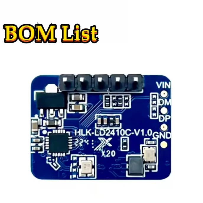 10PCS/lot HLK-LD2410C LD2410C HLK-LD2410 24GHz mmWave human presence sensor motion module for Smart lighting HiLink