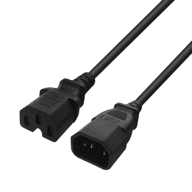 

Power Adapter Cable, C14 to C15 Product Word Revolution Product Letter with Groove Power Extension Cable(1.5M)