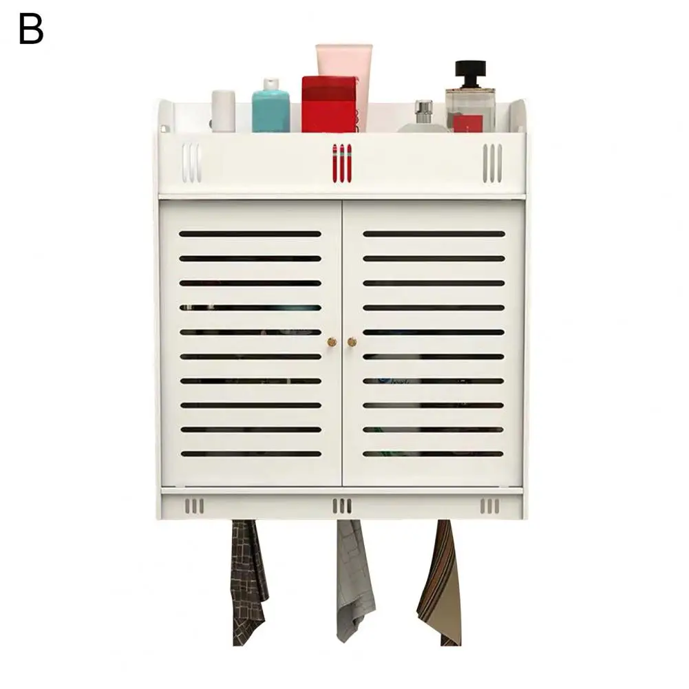 Bathroom Wall Cabinet Durable Bathroom Storage Solution Kitchen Wall Cabinet with Capacity Multiple Compartments Storage