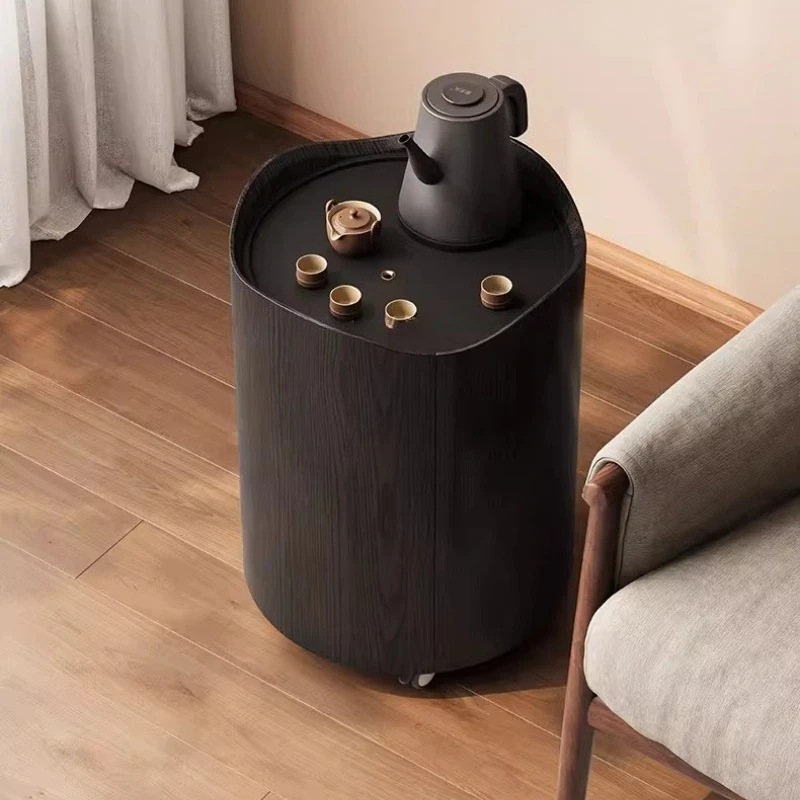 ！@Wood Decoration Coffee Tables Round Brown Classic Wooden Modern Coffee Tables Salon Lateral Luxury Mesas De Centro Furniture