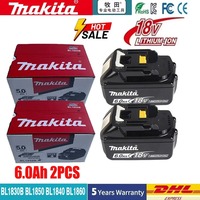 Original Makita 18V 5/6/Ah rechargeable battery, long battery life, charger, fast charging, Makita Tool BL1830-8650 battery