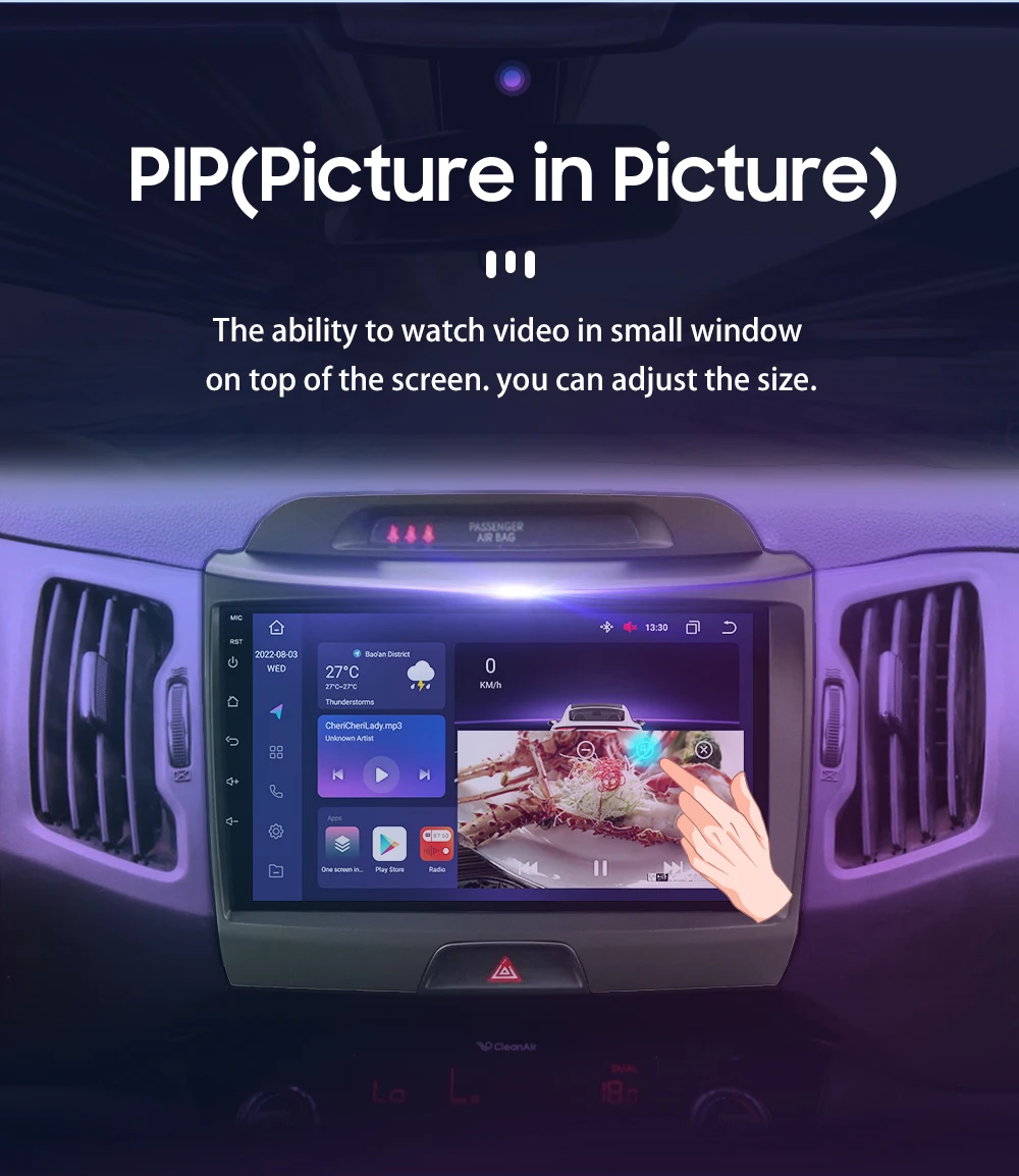 Hizpo 2 Din Android Auto Radio For KIA Sportage 3 2010-2016 2015 Carplay 4G Car Multimedia GPS 2din Autoradio WIFI RDS DSP 4G BT