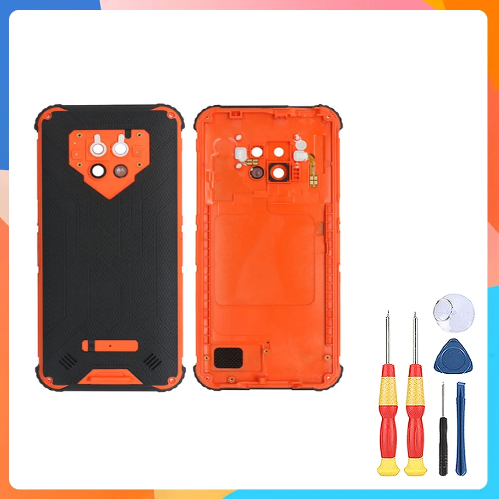 Pop New Battery Cover Back Case Camera Glass Lens Mobile Phone Accessory For Blackview BV9800 Pro